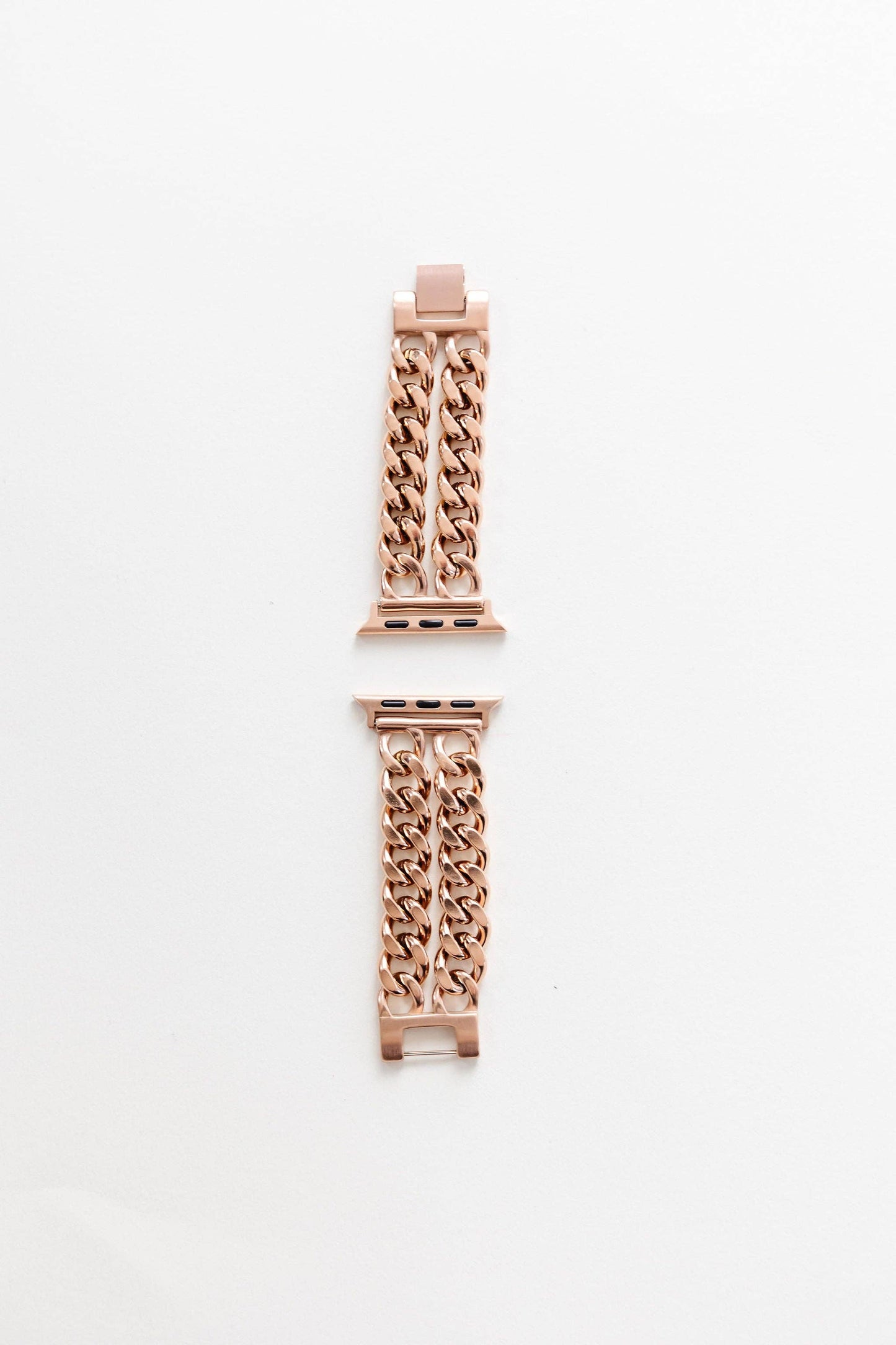 Rose Gold Double Chain Watch Band