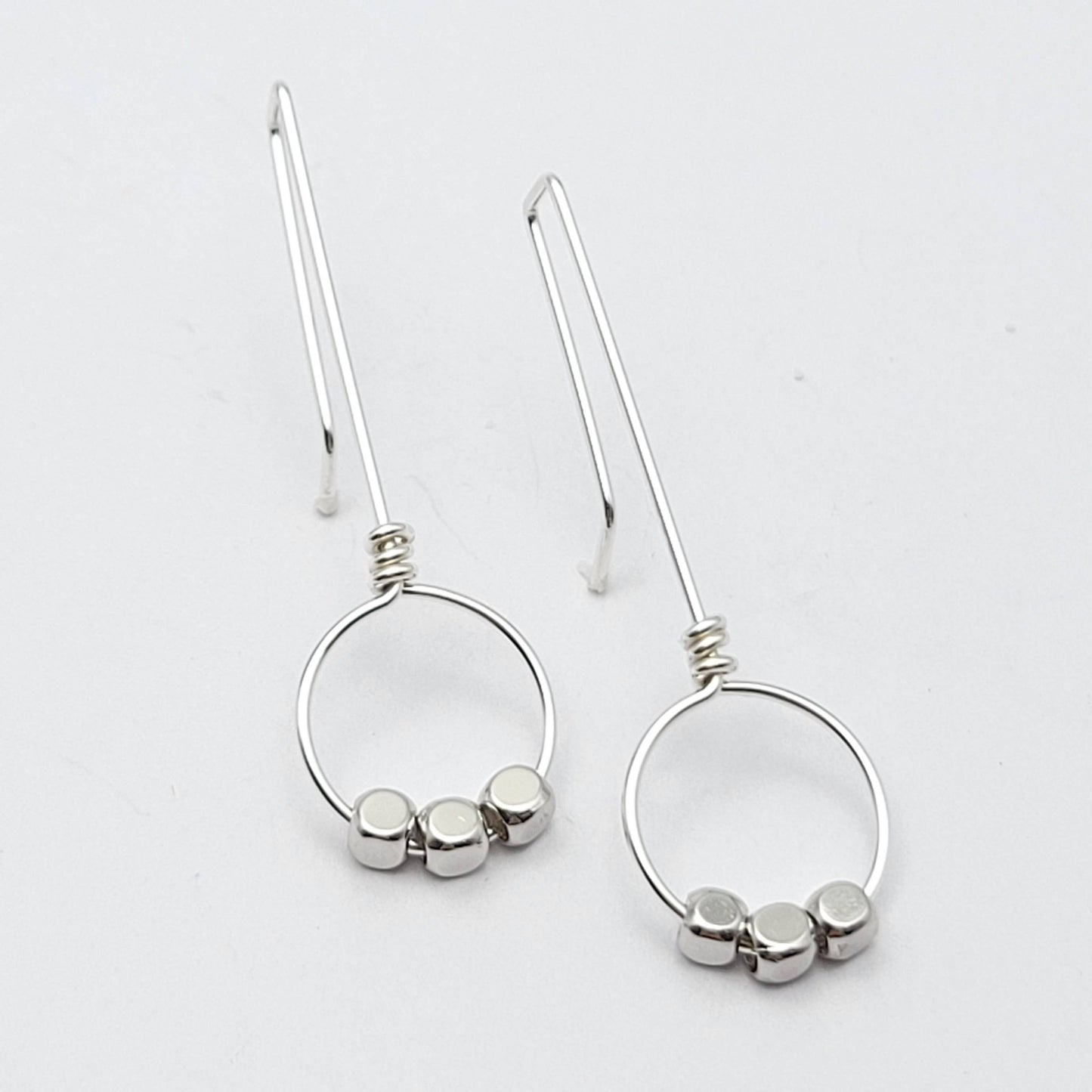 Sterling Silver Threaders with Silver Beads