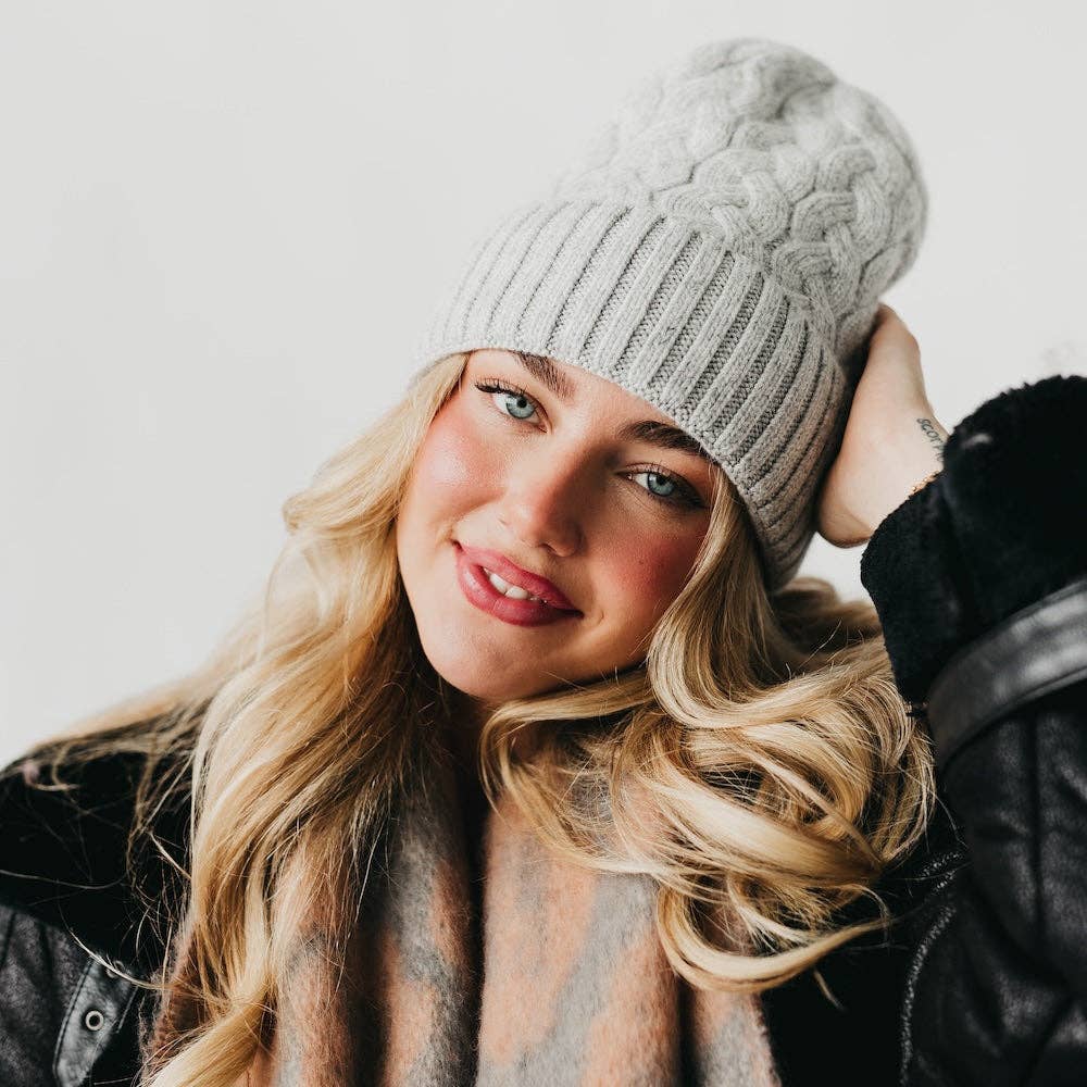 Satin Lined Cashmere Beanie