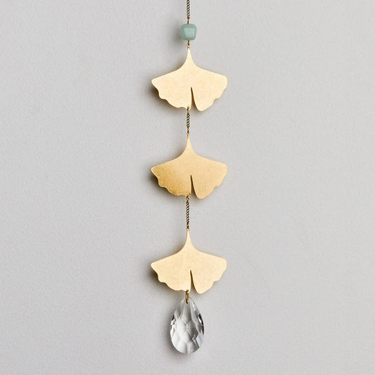 Suncatcher- Botanical Leaf/Amazonite