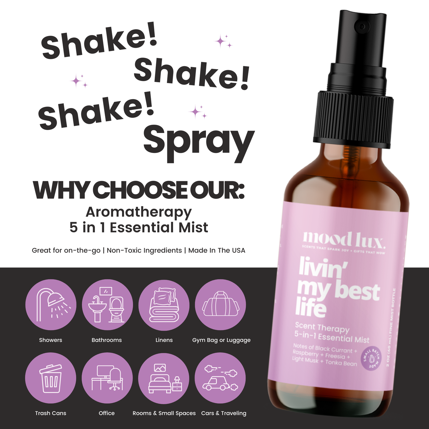 Livin' My Best Life 5 In 1 Essential Mist