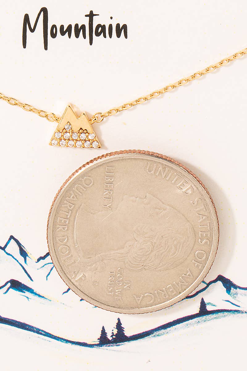 Mini Mountain Pendant Necklace