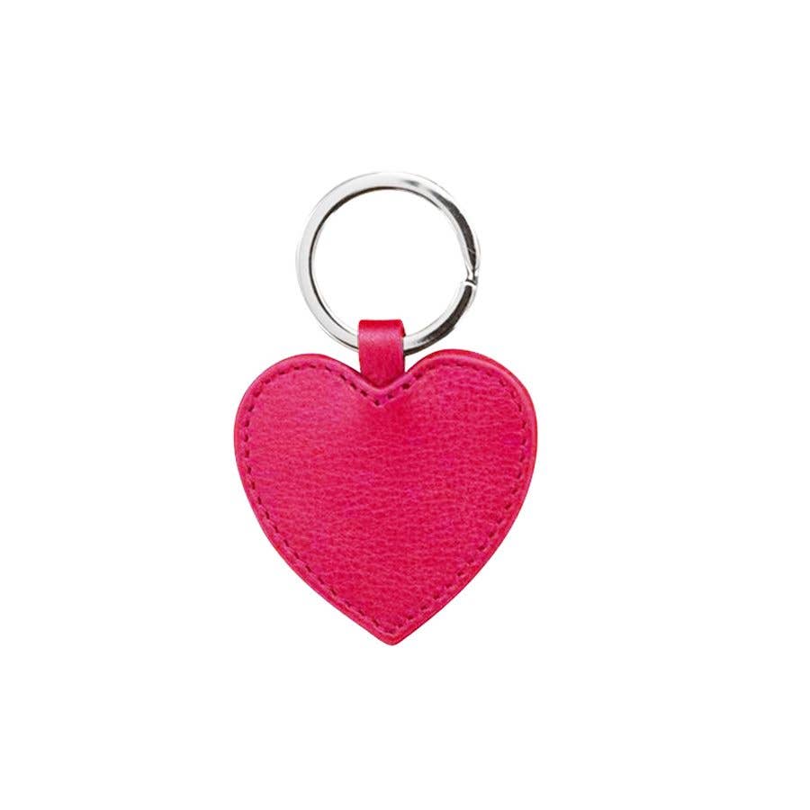 Leather Heart Keyfob