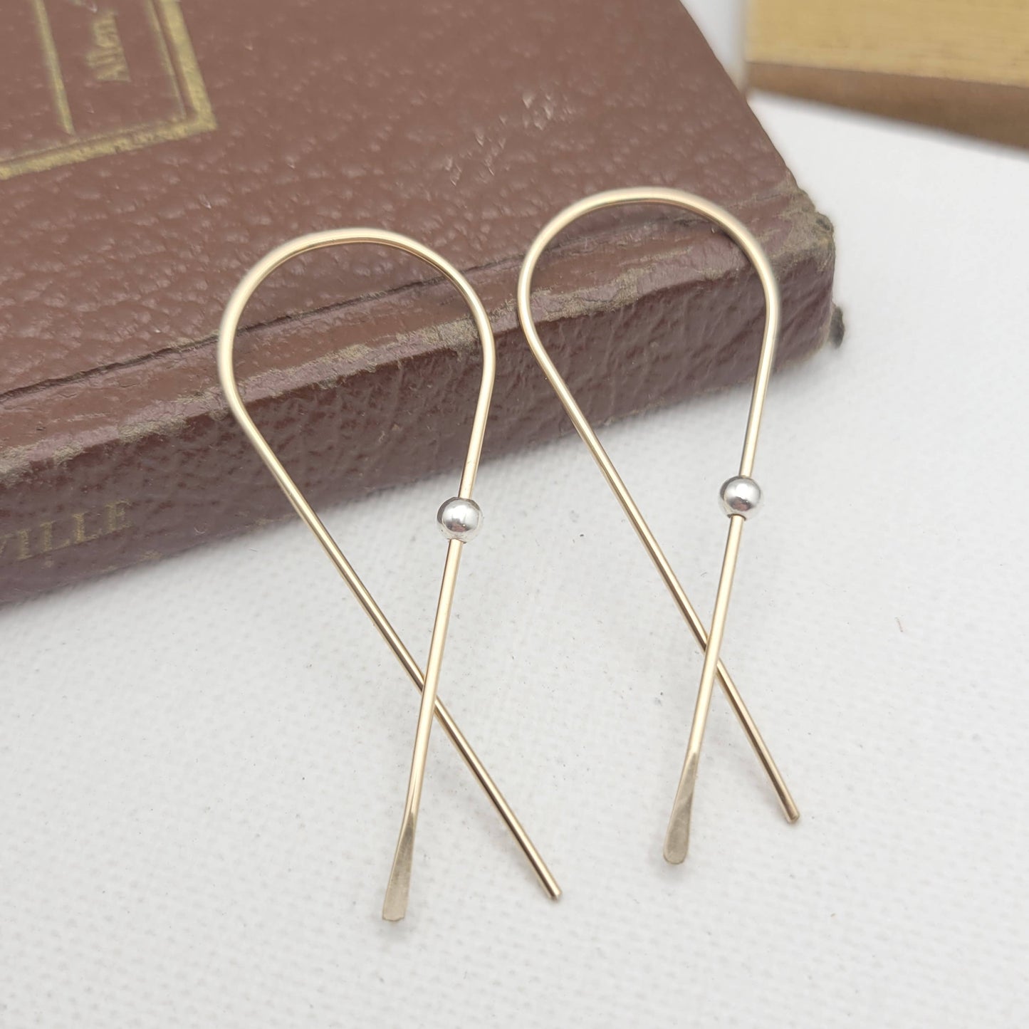 Wishbone Threader Earrings - 14k Gold Filled