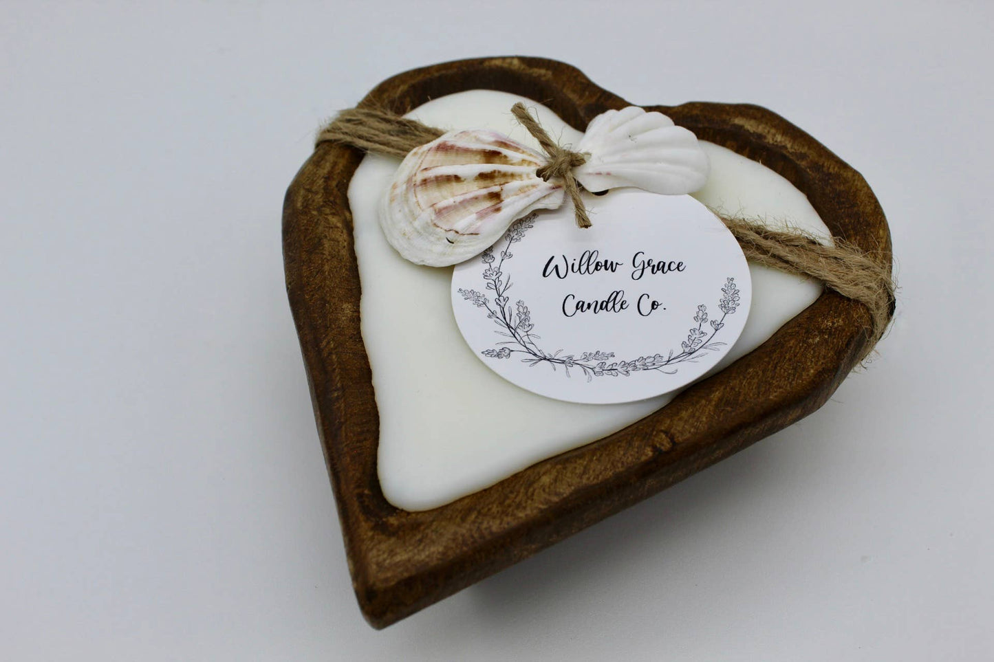 Small Heart Dough Candle