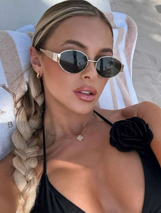 Oval Shaped Fashion Sunglasses