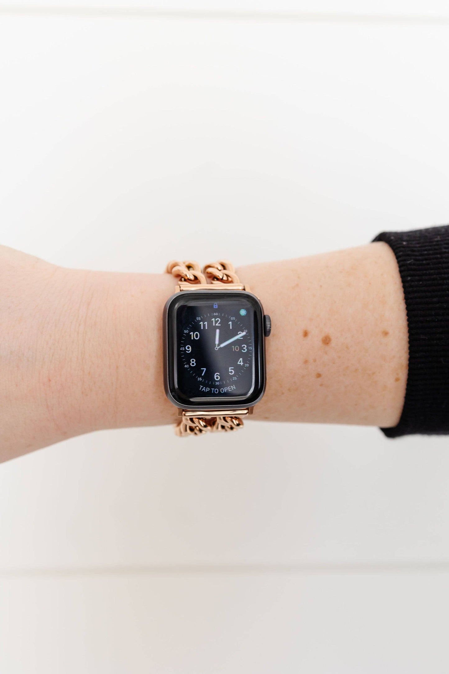 Rose Gold Double Chain Watch Band