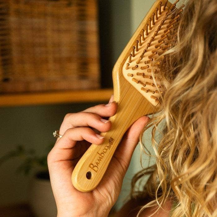 Bamboo Paddle Hairbrush - Square | Market Bestseller