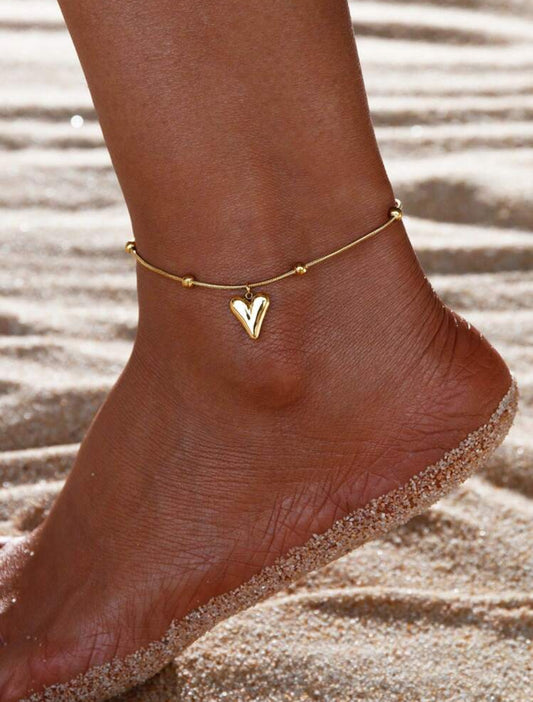 Dainty Heart Anklet