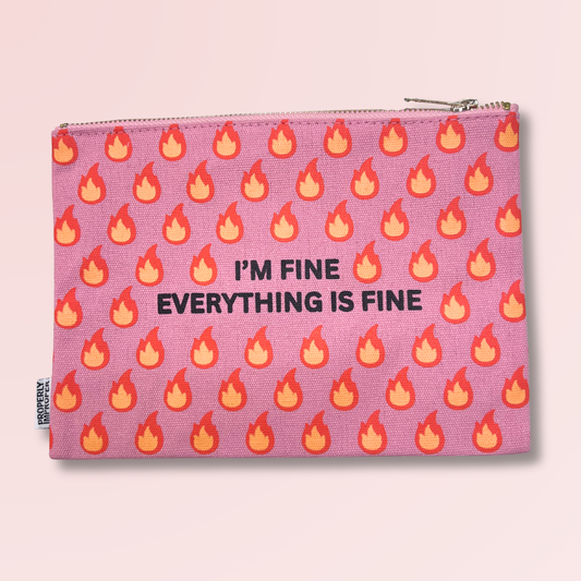Everything is Fine - Canvas Pouch
