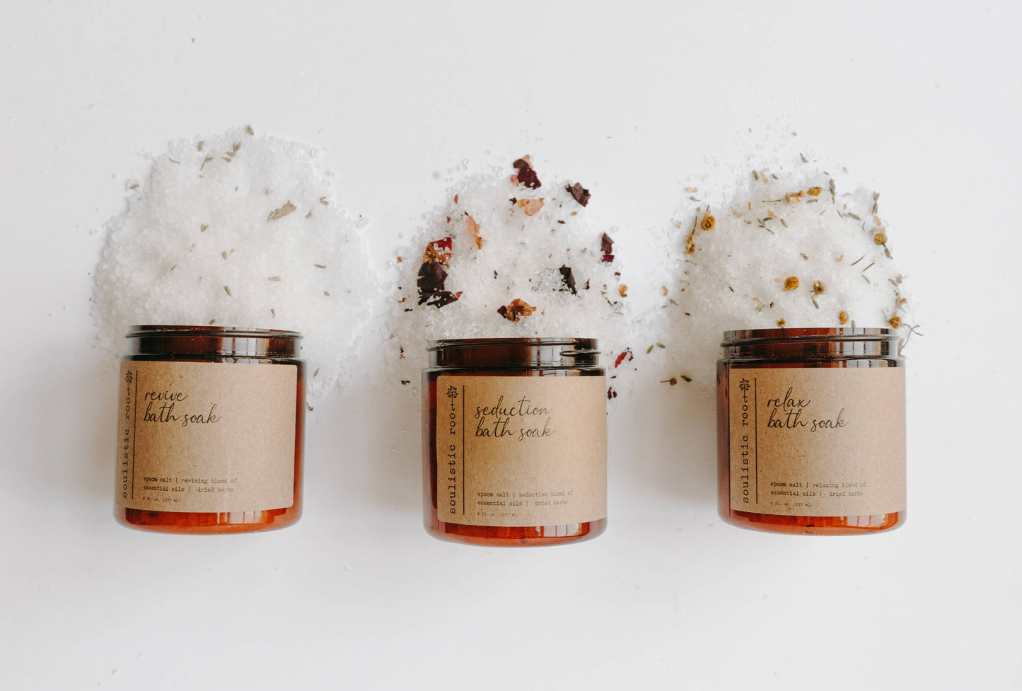 Rose Petal Bath Salt | Made With Herbs & Dried Flowers