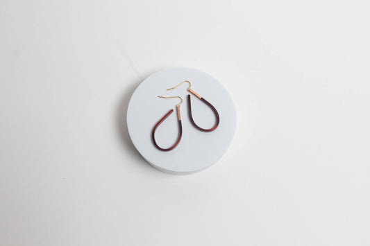 Power Within Copper & Enamel Earrings