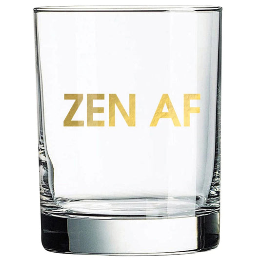 Zen AF - Gold Foil Rocks Glass