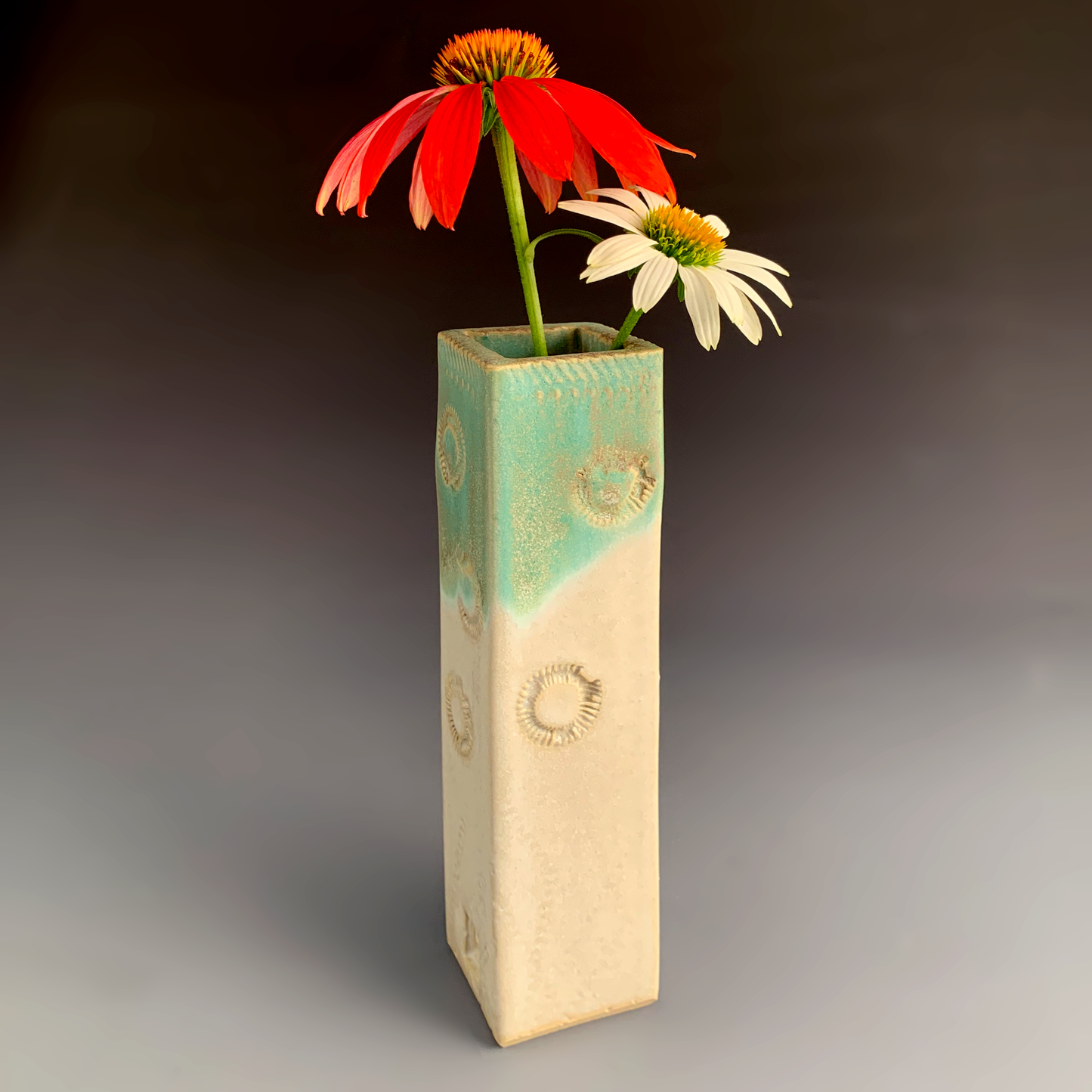 Tall Square Bud Vase