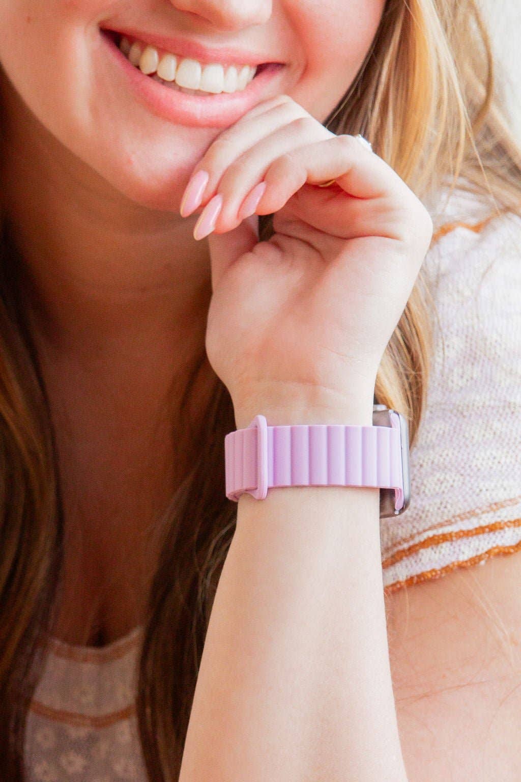 Lavender Magnetic Loop Watch Band