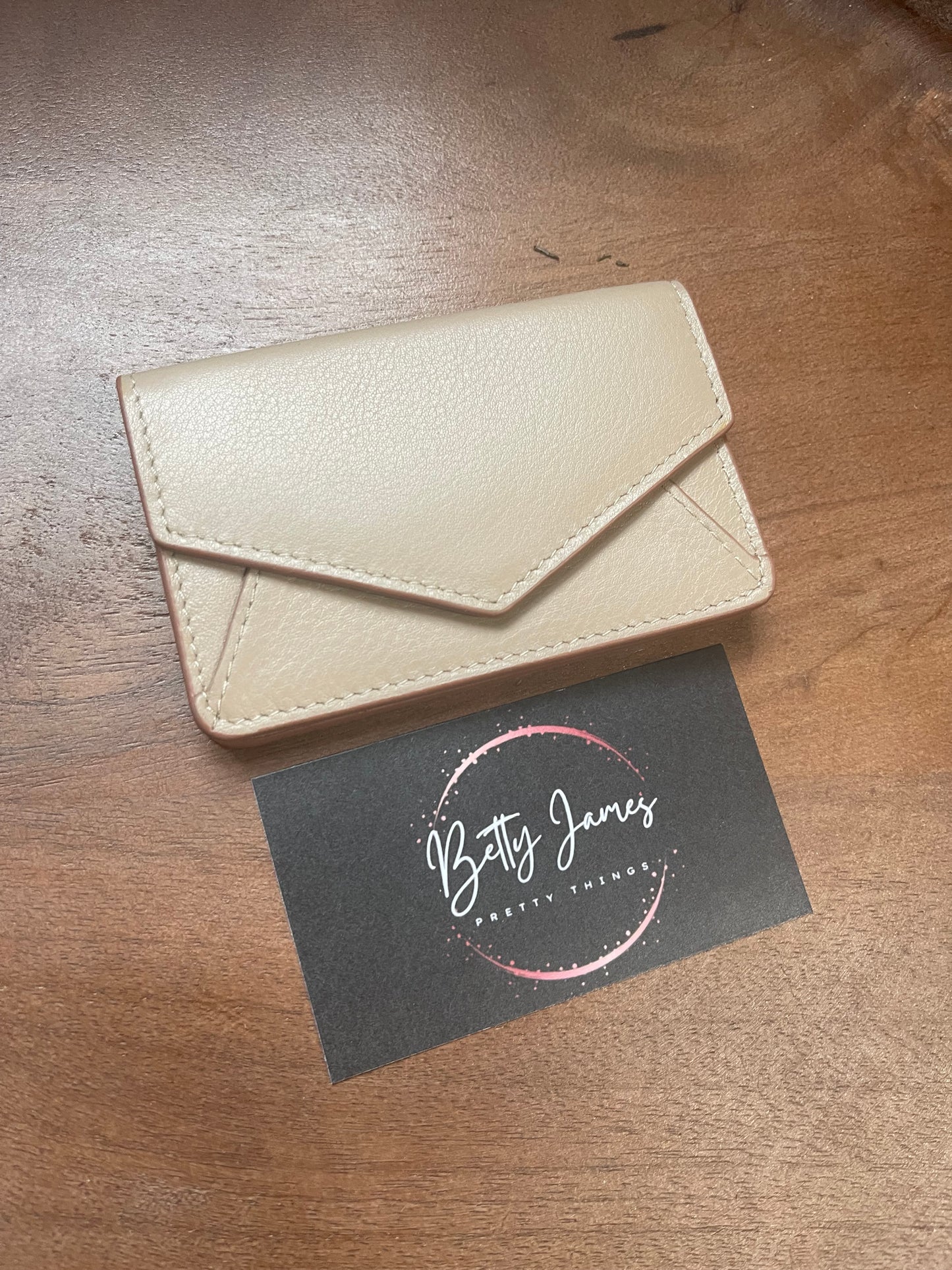 Leather Envelope Wallet / Business Card Holder