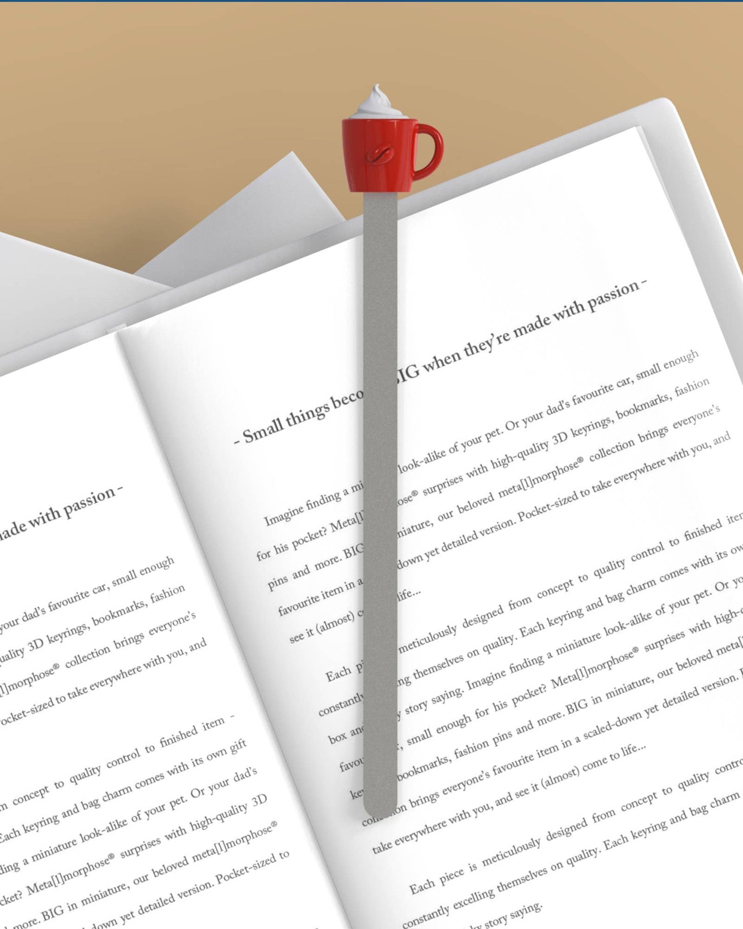 HOT CHOCOLATE WITH WHIPPED CREAM BOOKMARK