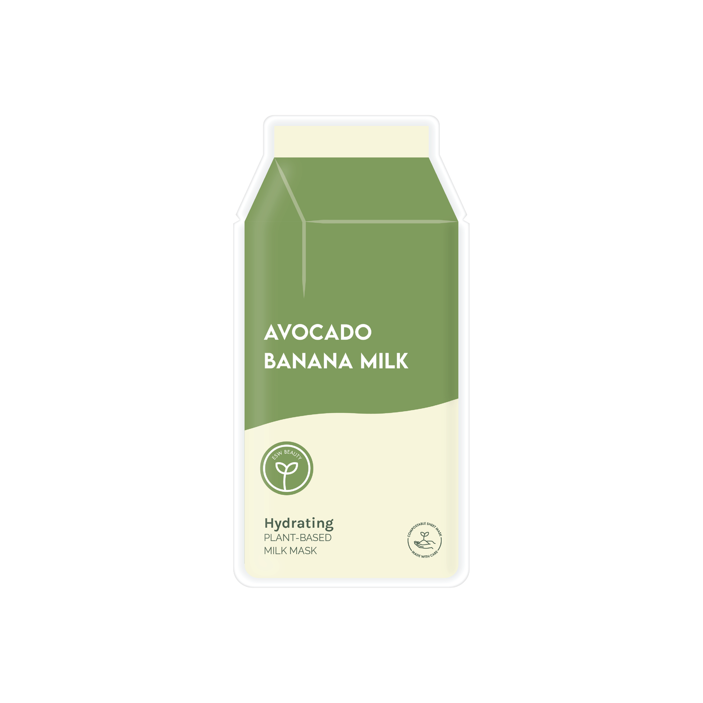 Avocado Banana Milk Plant-Based Milk Mask