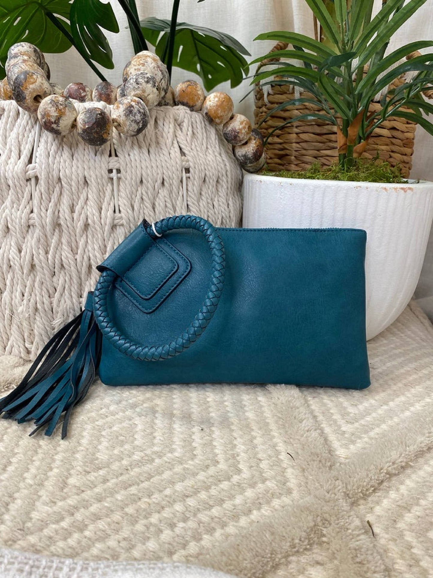 Vegan Leather Wristlet/Clutch