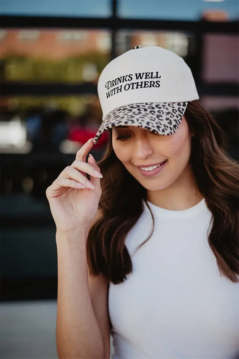 Drinks Well With Others Vintage Trucker Hats For Women