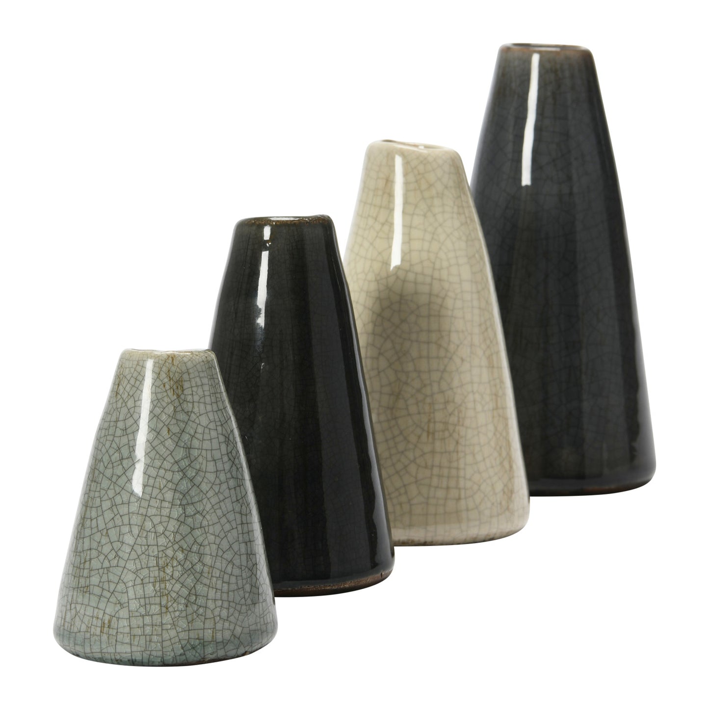 Decorative Conical Stoneware Vases