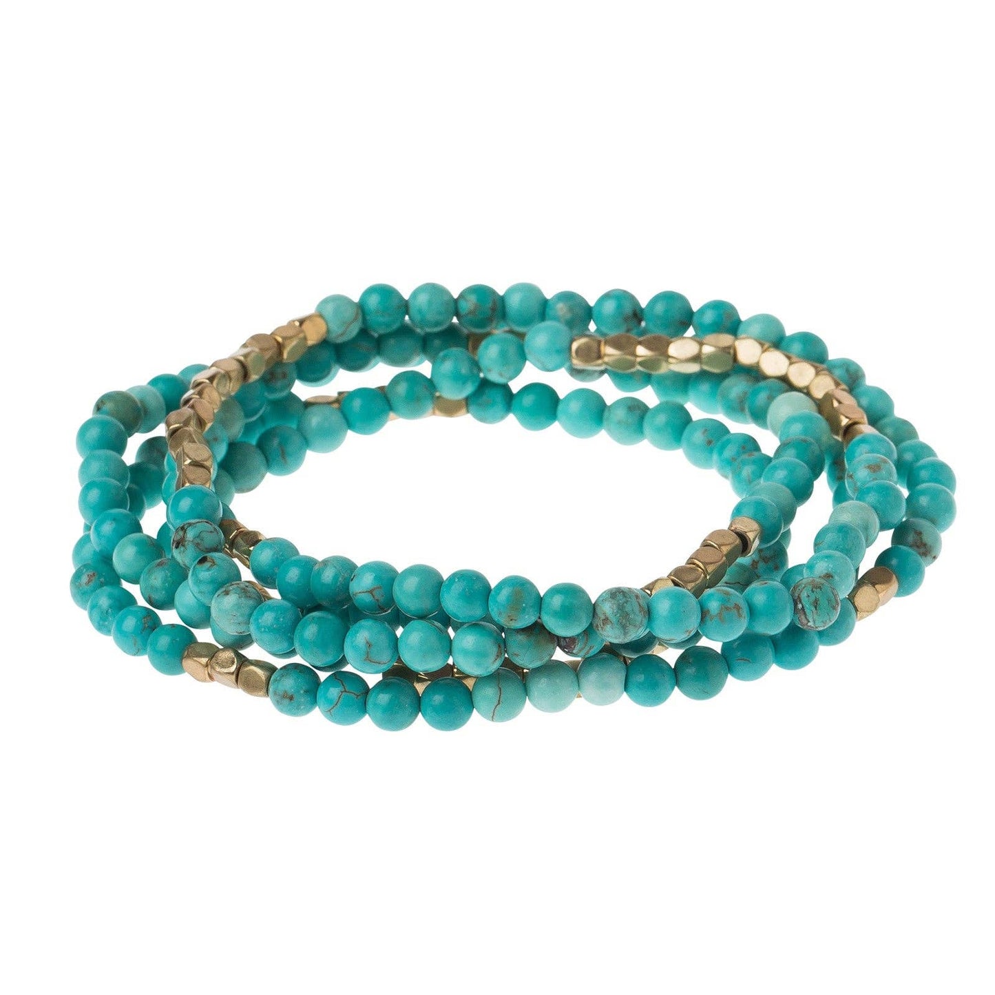 Stone Wrap: Turquoise/gold - Stone of the Sky