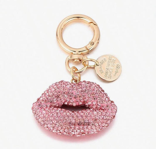 Sparkly Kiss Keychain
