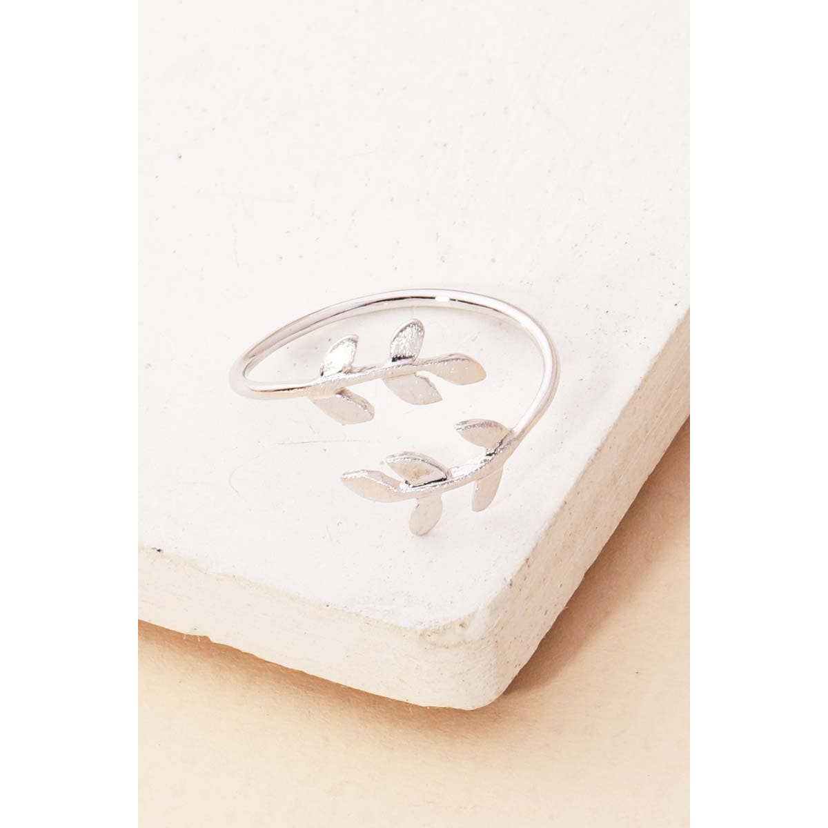 Delicate Leaf Wrap Ring