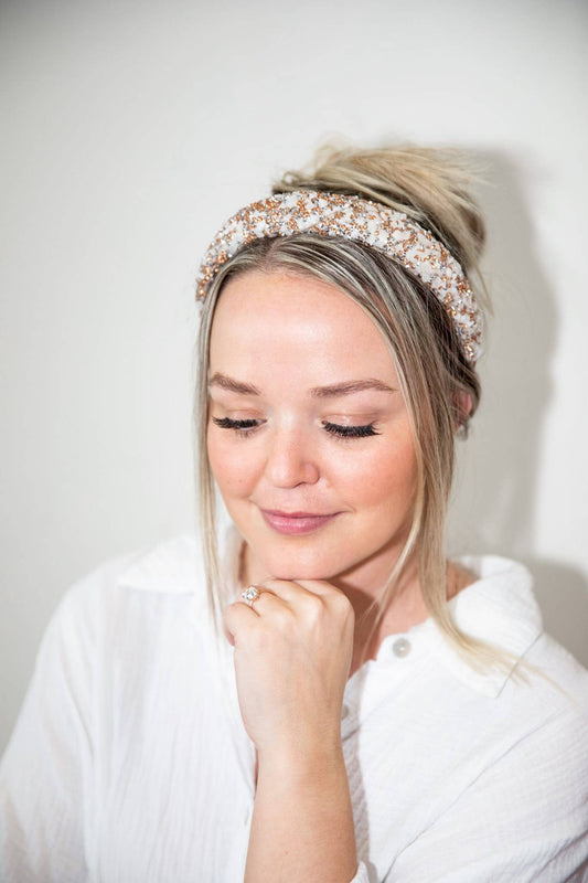 All that Glitters Headband - Metallic