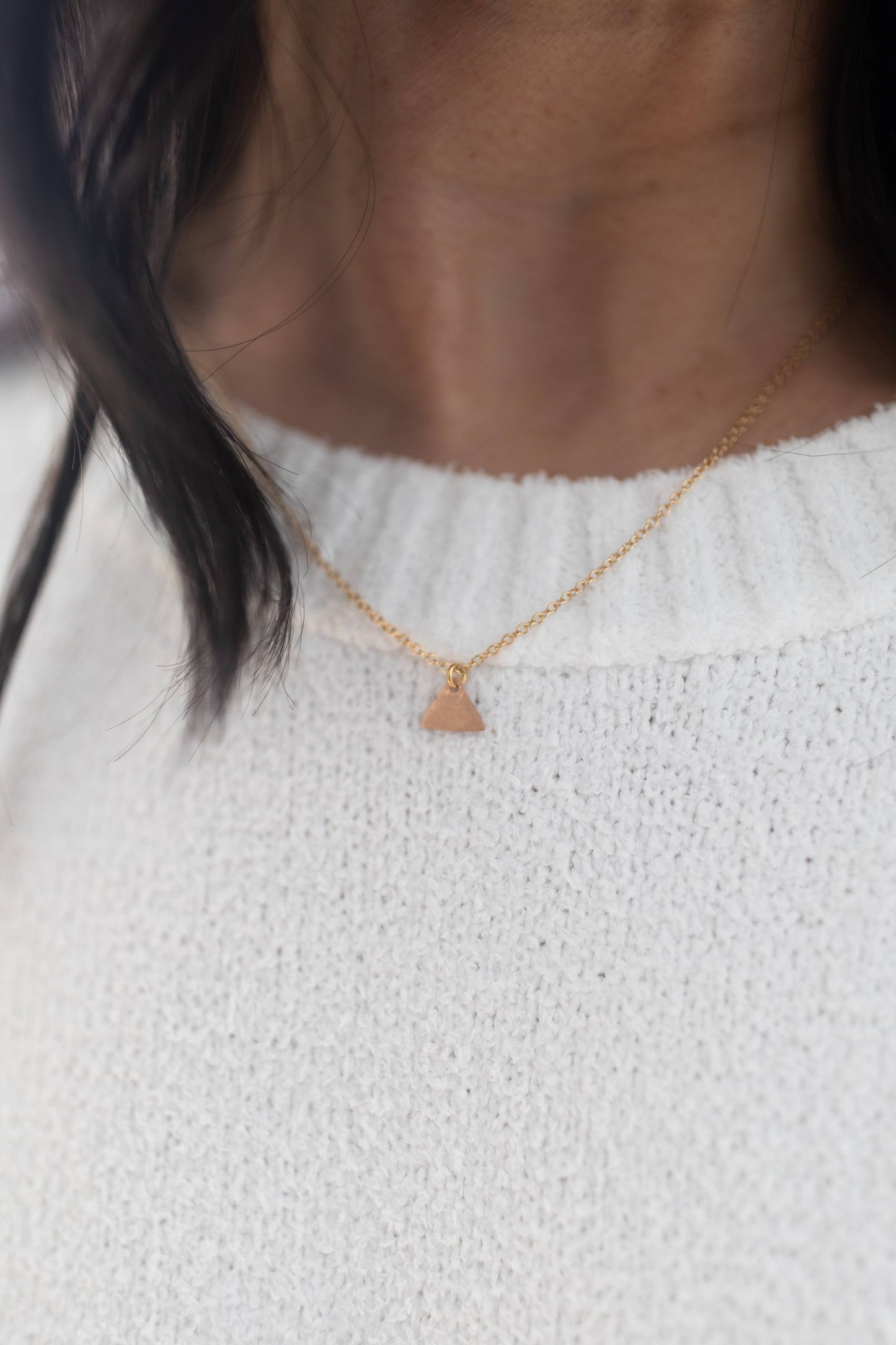 Tipping Point Copper Minimalist Necklace