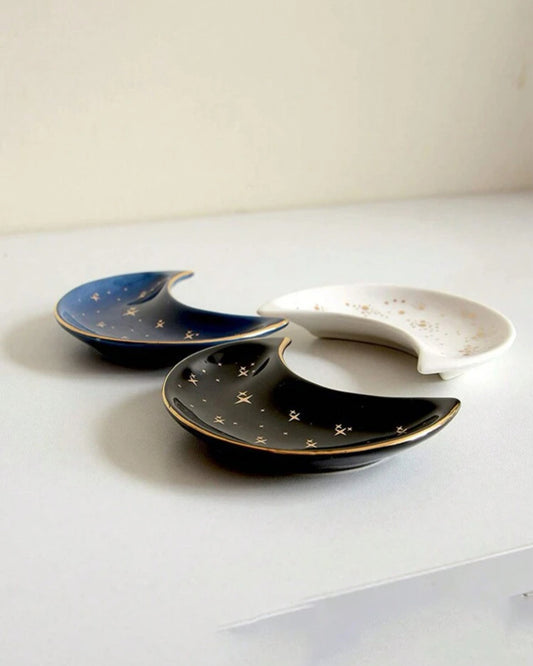 Ceramic Moon Trinket Dish