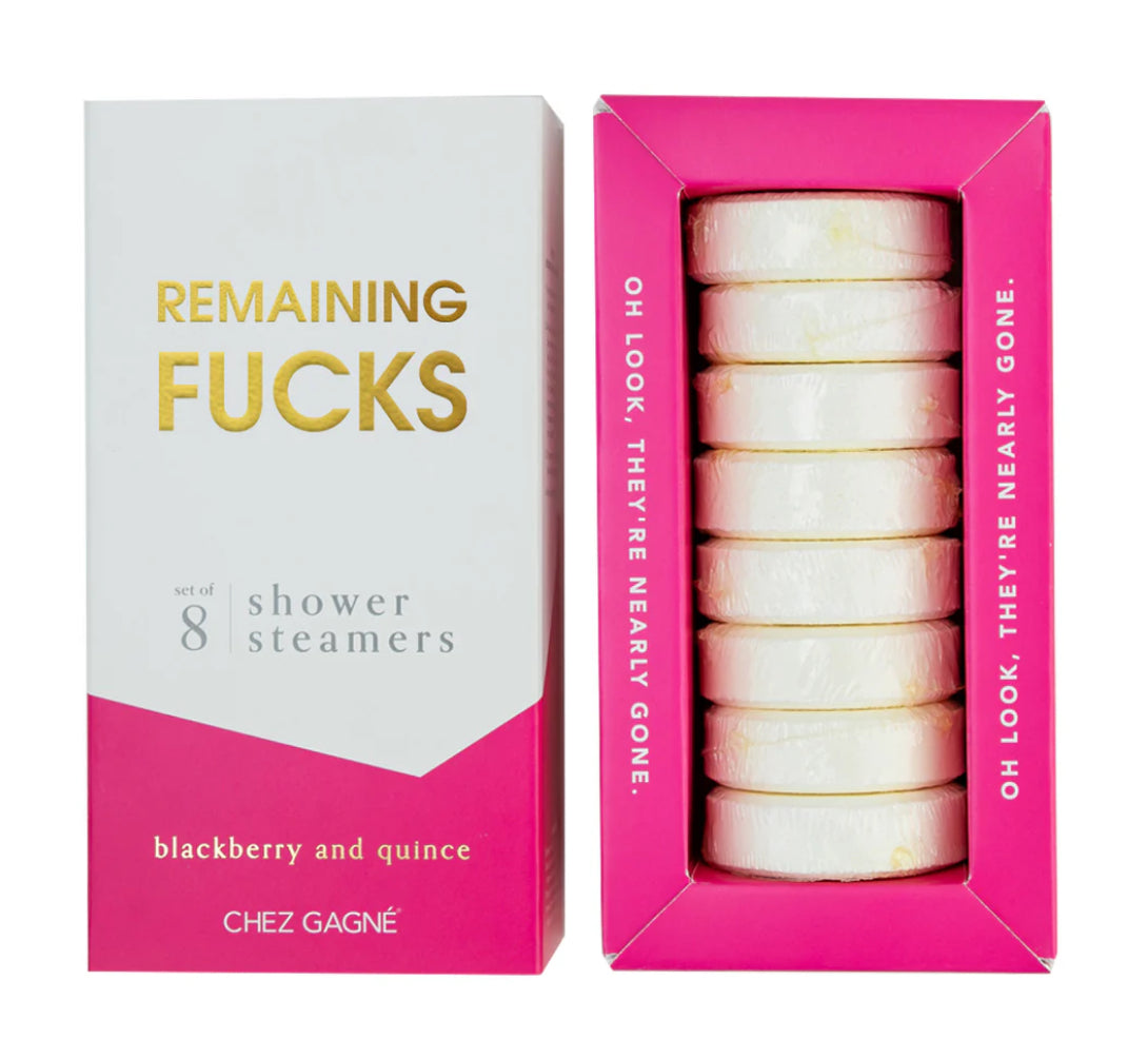 REMAINING FUCKS - SHOWER STEAMERS - BLACKBERRY AND QUINCE