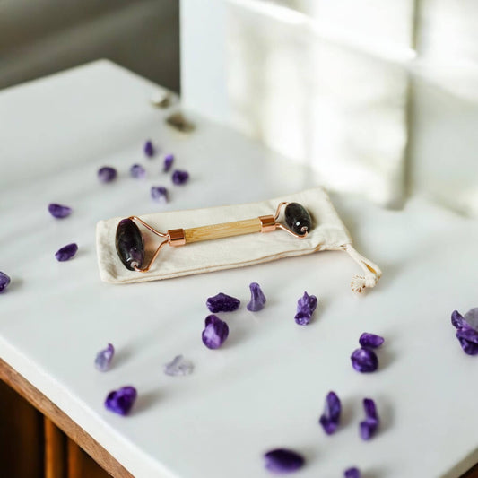 Bamboo Facial Roller | Amethyst | Self Care Bestseller