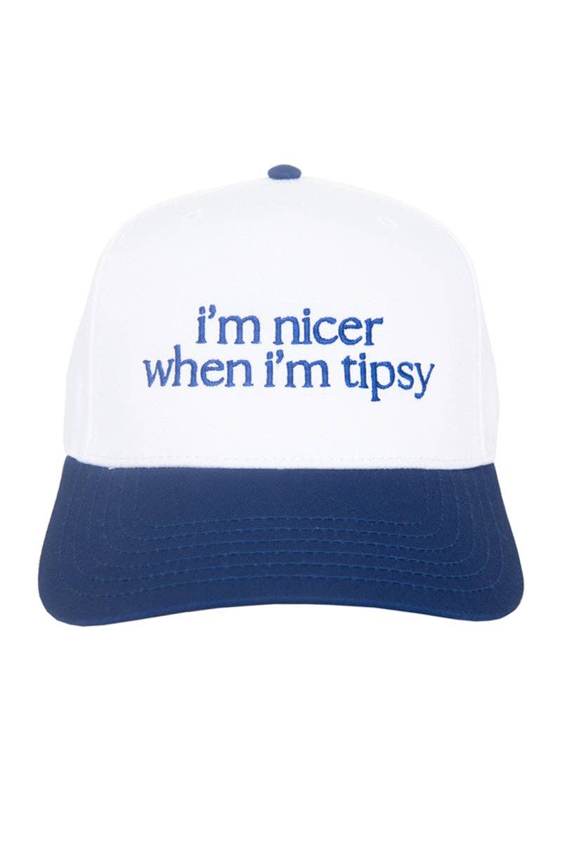 I'm Nicer When I'm Tipsy Trucker Hat Vintage
