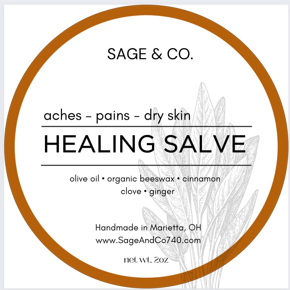 Warming Healing Salve / Holistic / Stocking Stuffer / Gift