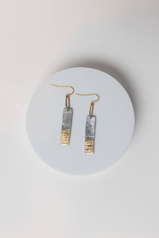 The Light Ahead Aluminum & Gold Plated Earrings