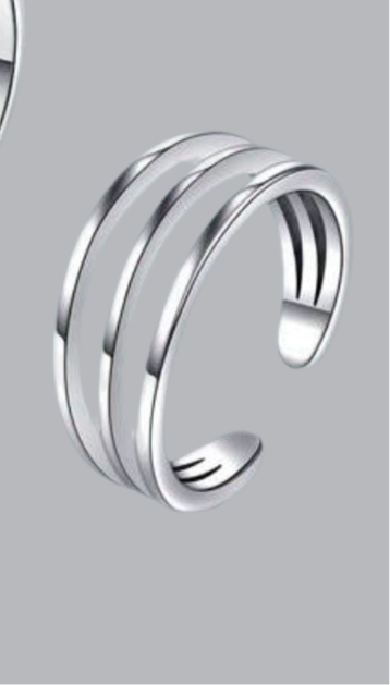 Stainless Steel Silver Toe Rings