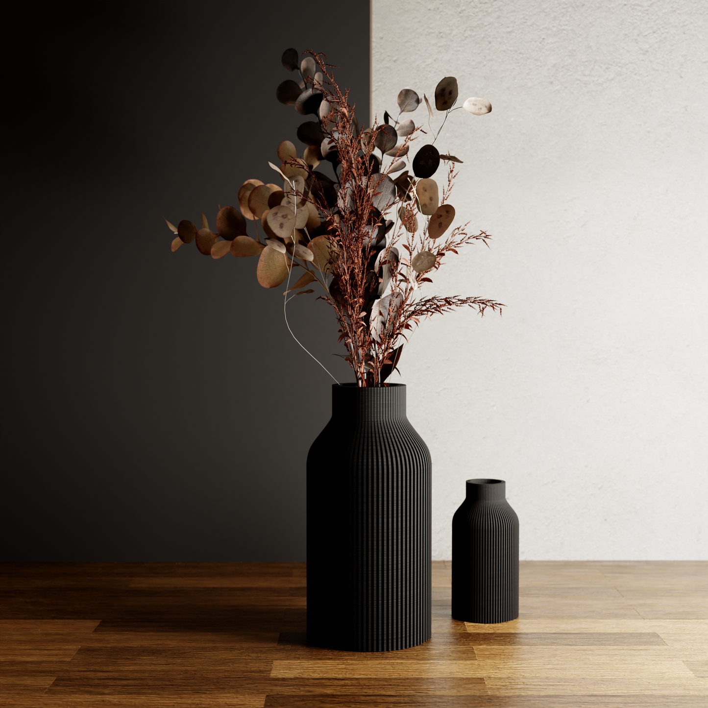 3D-Printed EcoFriendly Bottle Vase - 3 Sizes / Styles