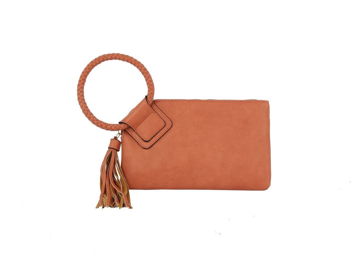 Vegan Leather Wristlet/Clutch