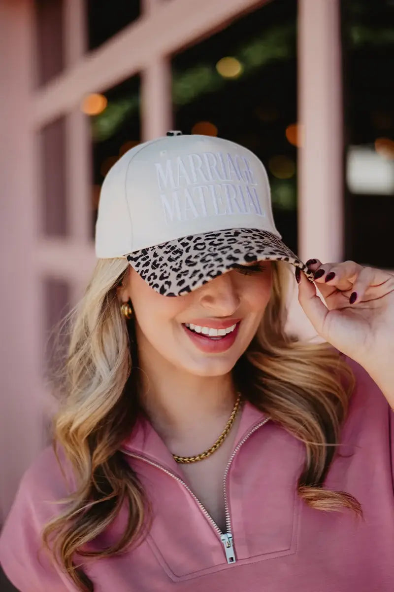 Marriage Material Two-Toned Trucker Hat