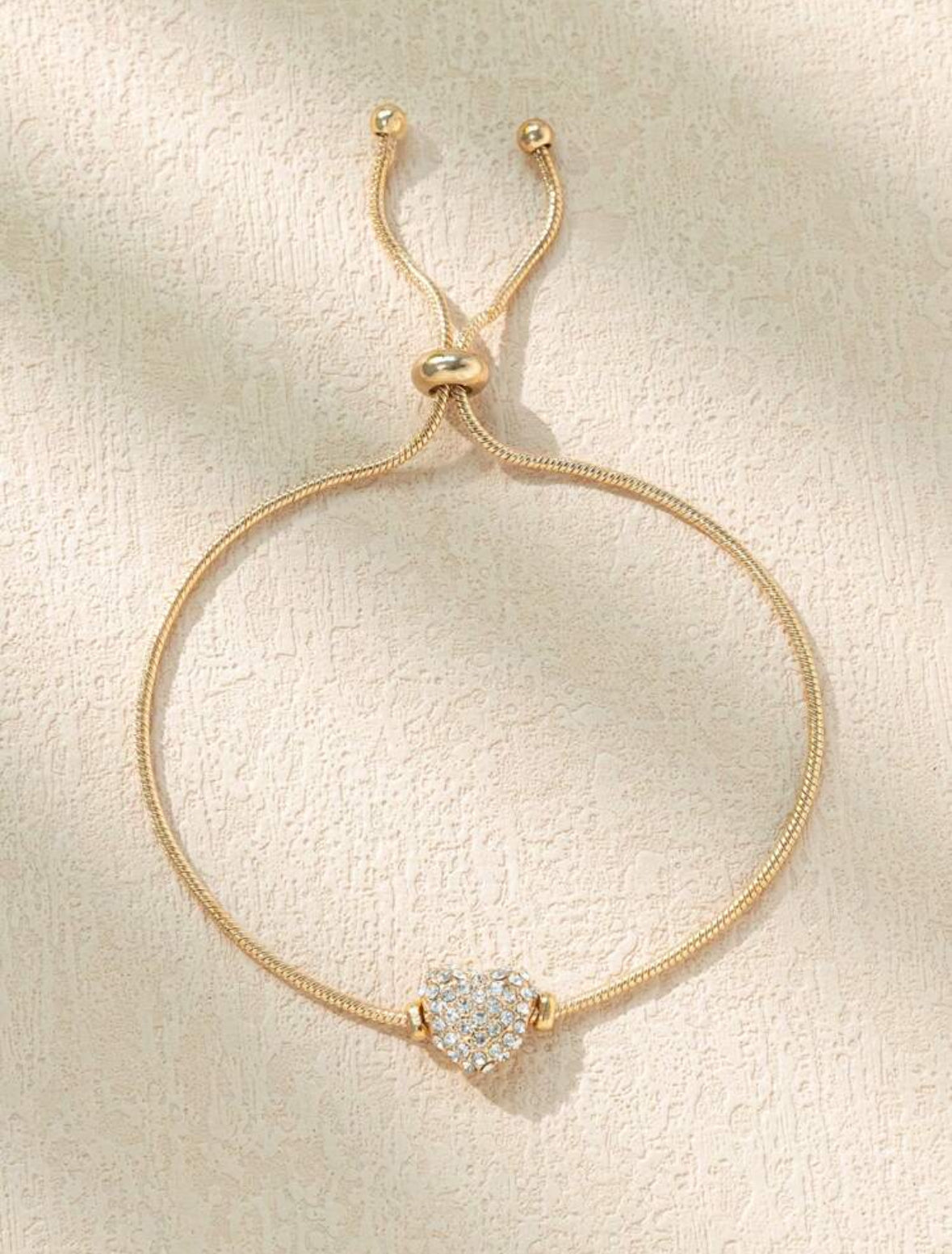 Cubic Zirconia Heart Bracelet