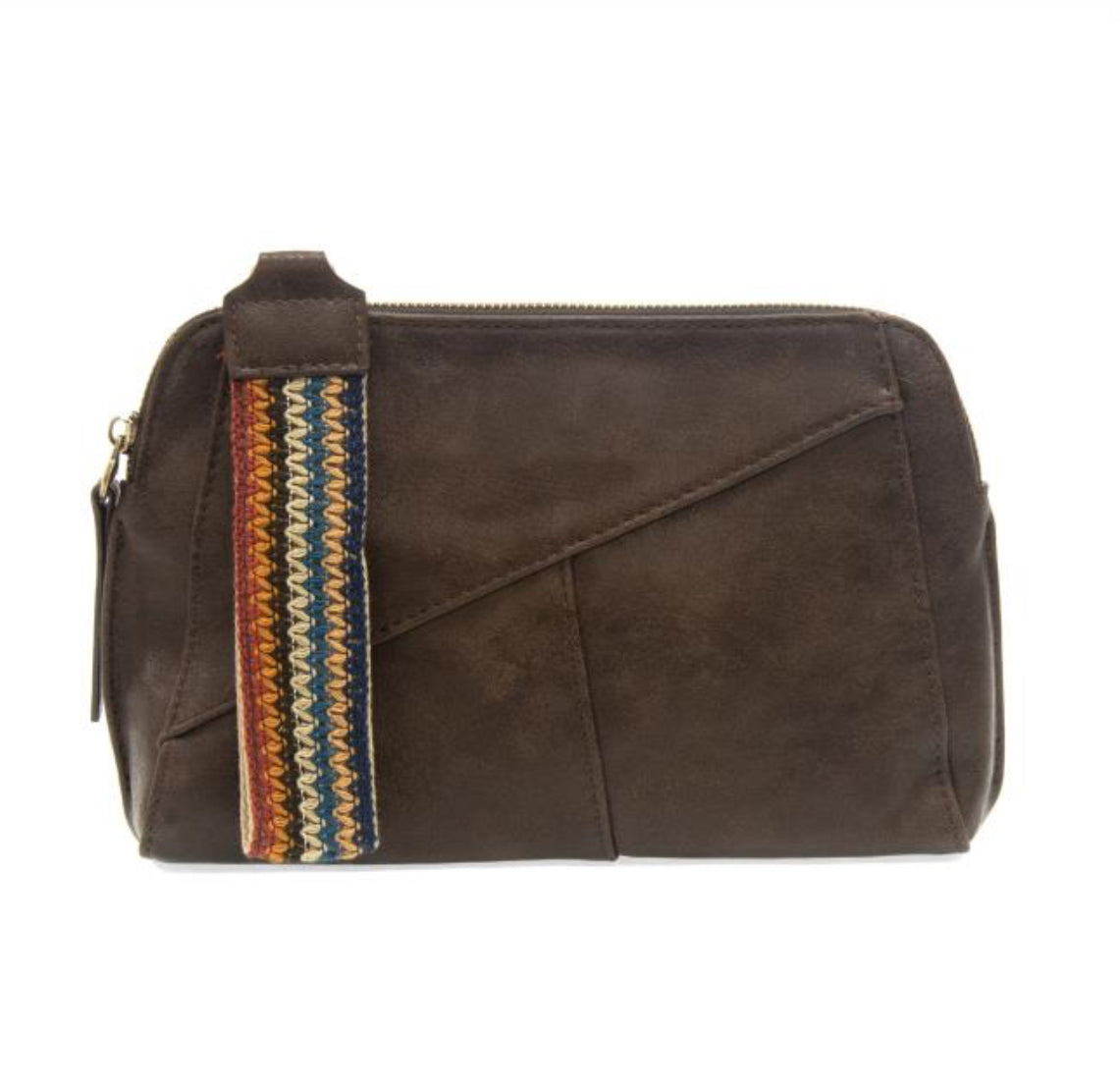 Gigi Crossbody with Woven Wristlet Strap