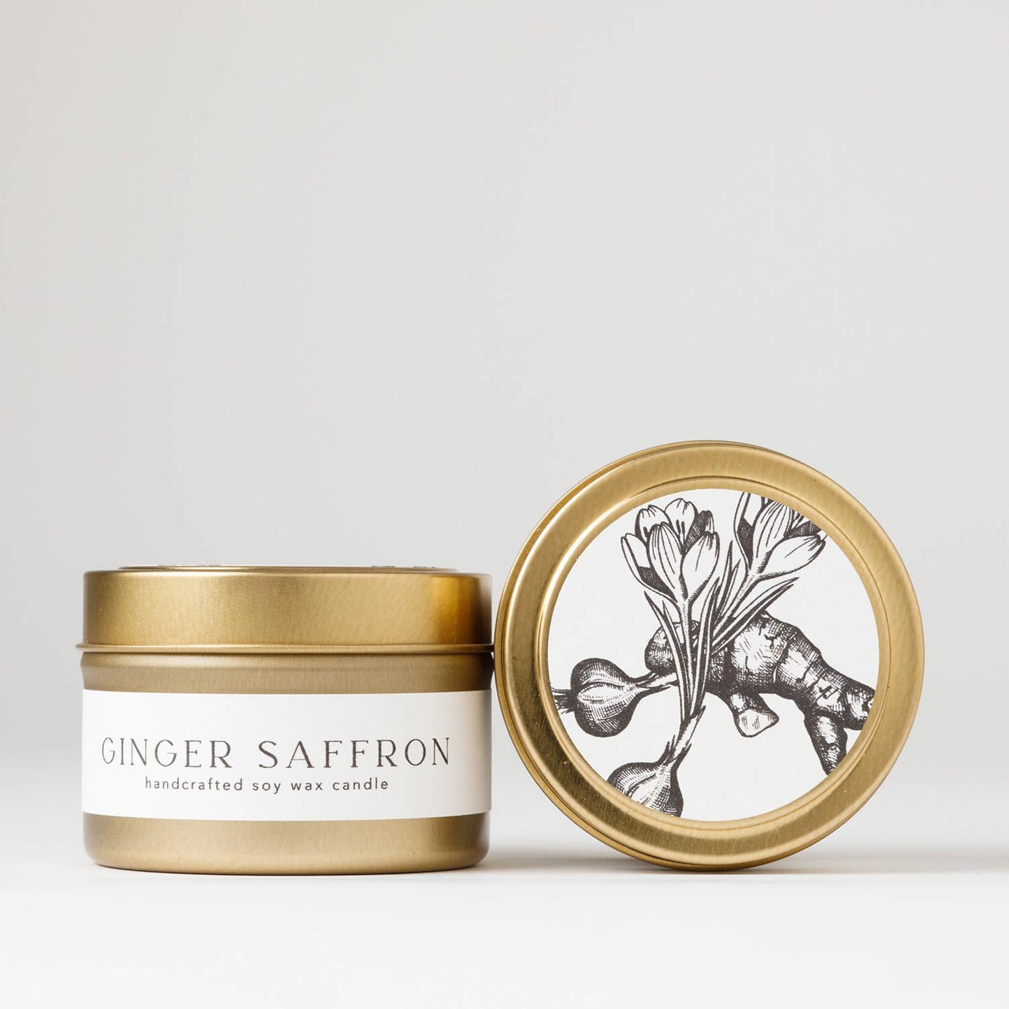 Ginger + Saffron : Jar Soy Candle