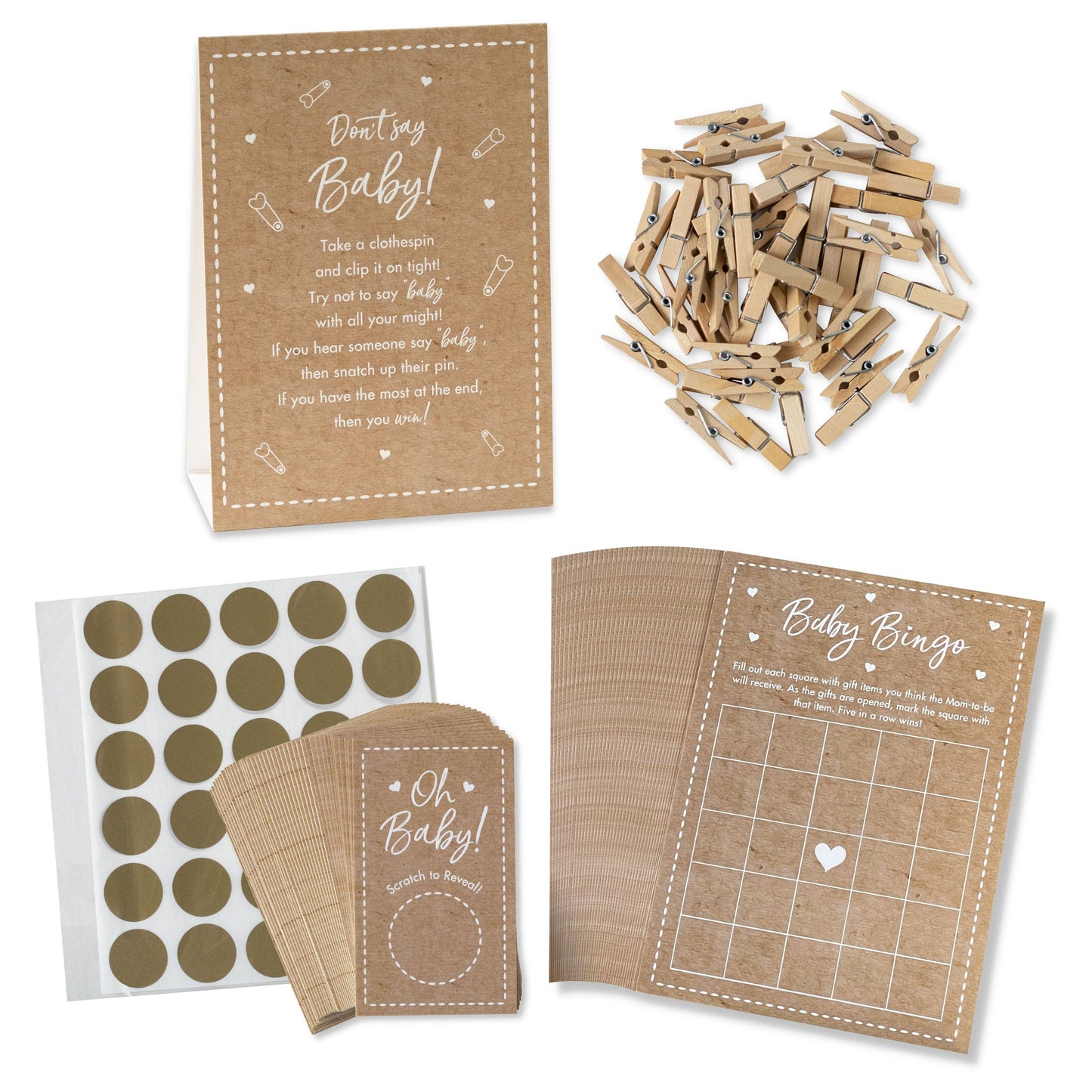 Kraft Baby Shower Game Set