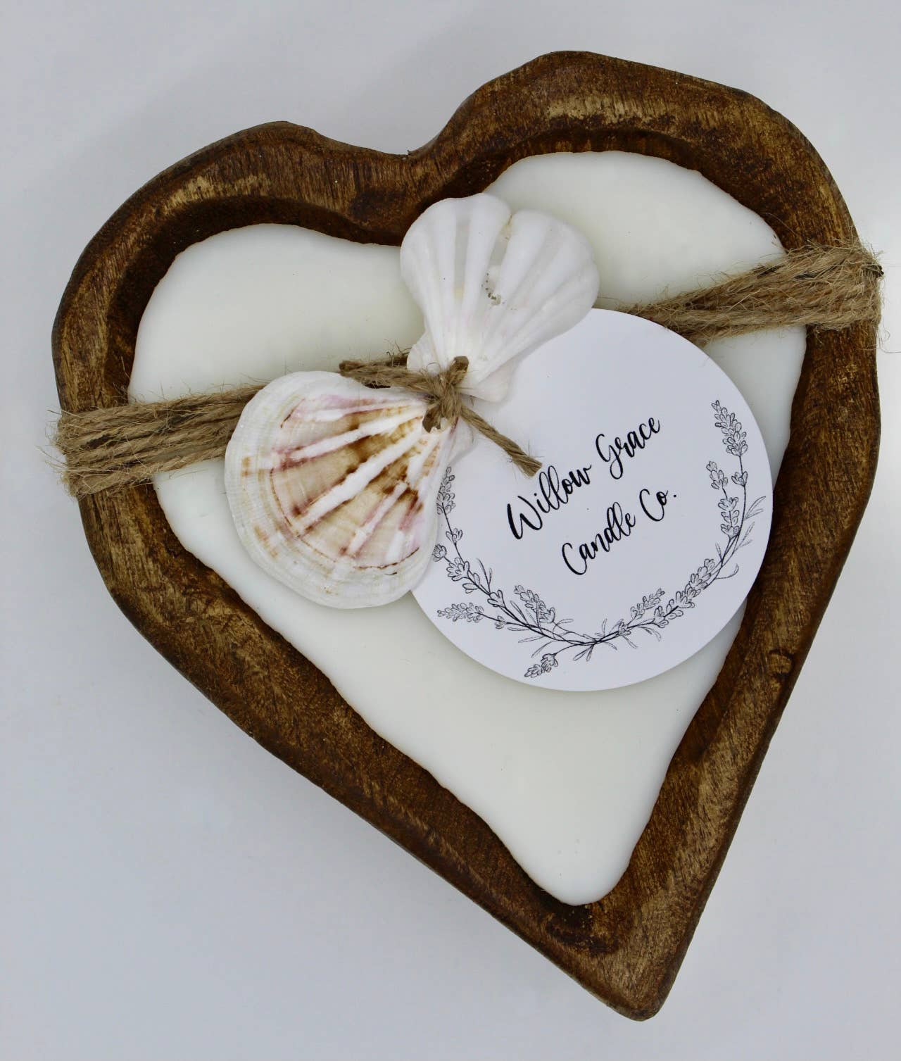 Small Heart Dough Candle