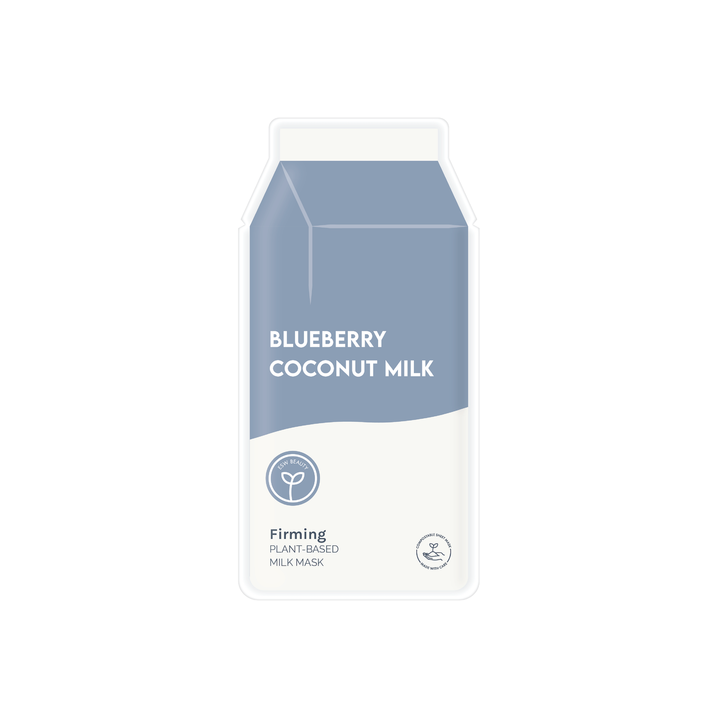 Blueberry Coconut Milk Plant-Based Milk Mask