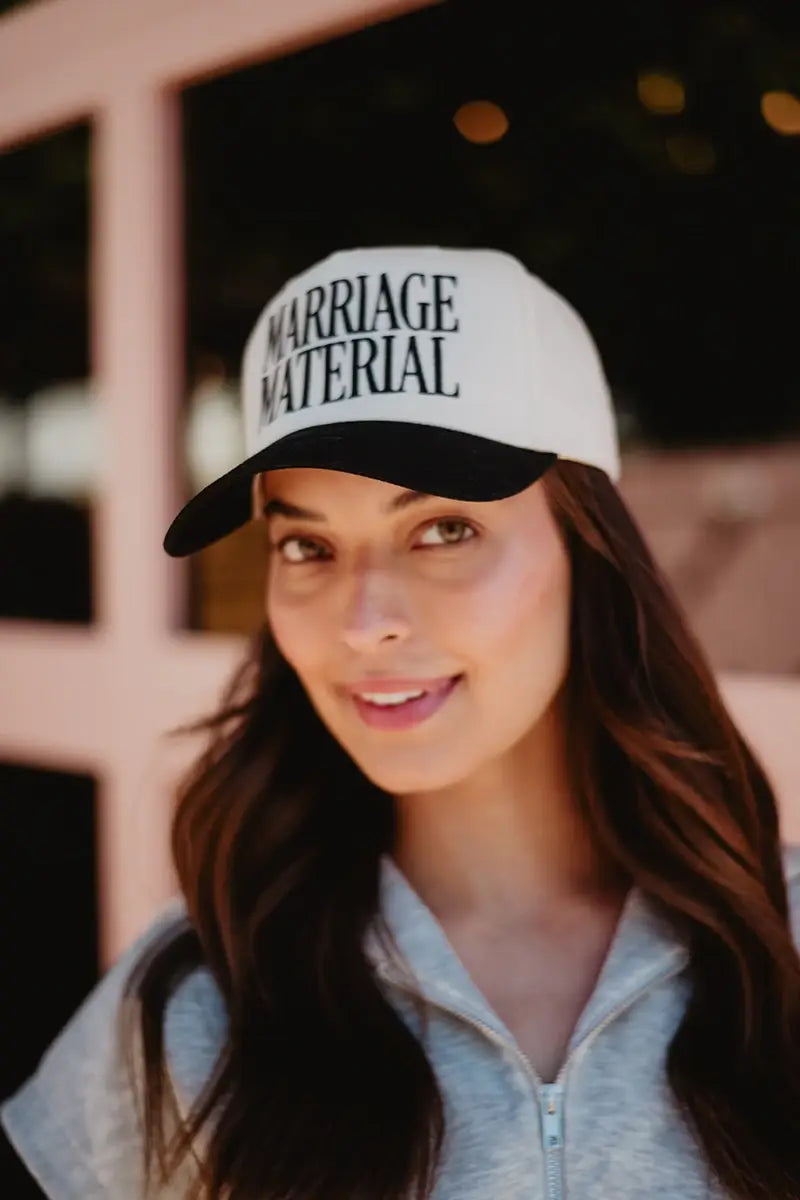 Marriage Material Two-Toned Trucker Hat