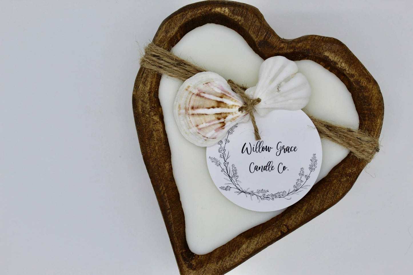 Small Heart Dough Candle