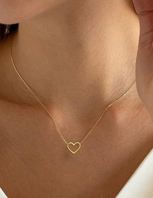 Dainty Open Heart Necklace