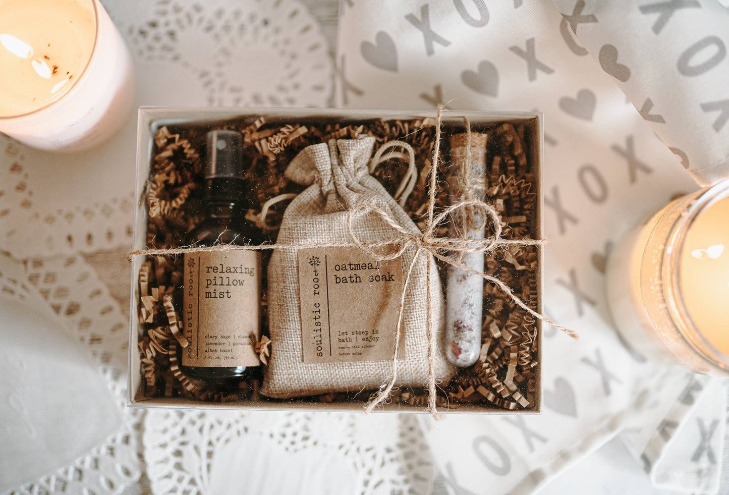 Rose Gift Set  | Pillow Spray | Rose Oatmeal | Bath Salts